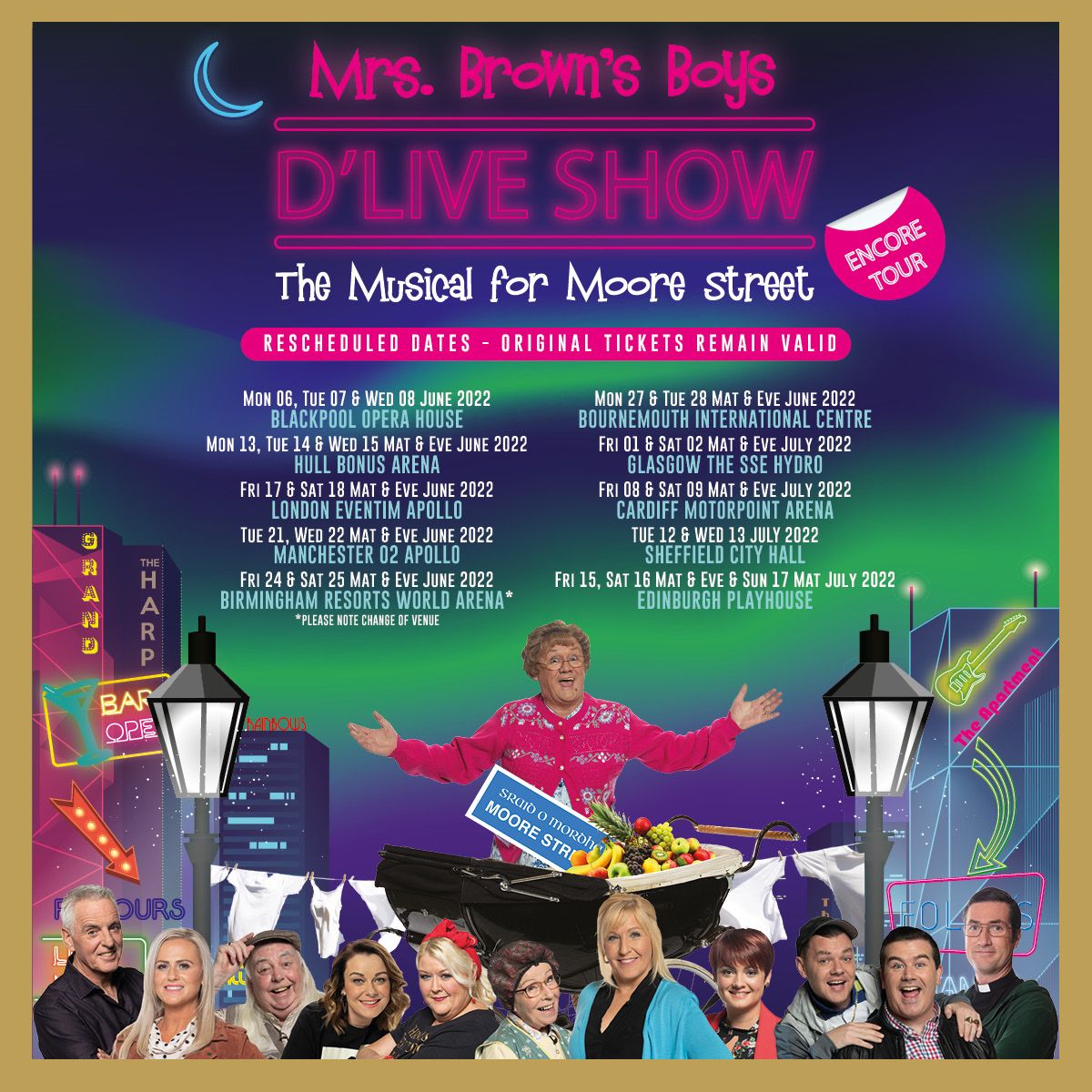 Mrs Brown's Boys' D'Live Show The Music For Moore Street UK Tour